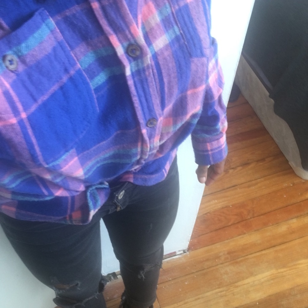 Plaid button down