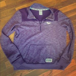 Pink 3/4 Zip Up Sweater