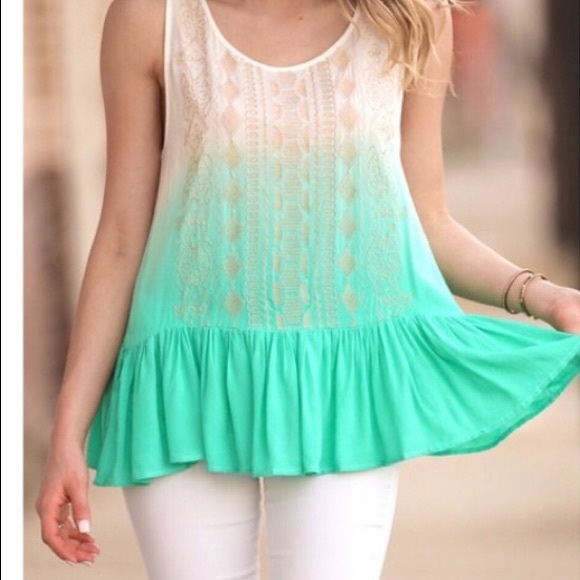 Ombré Ruffle Tunic Infinity Raine - Picture 4 of 8