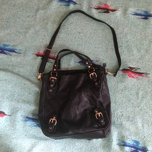 Black Leather Deena and Ozzy UO bag