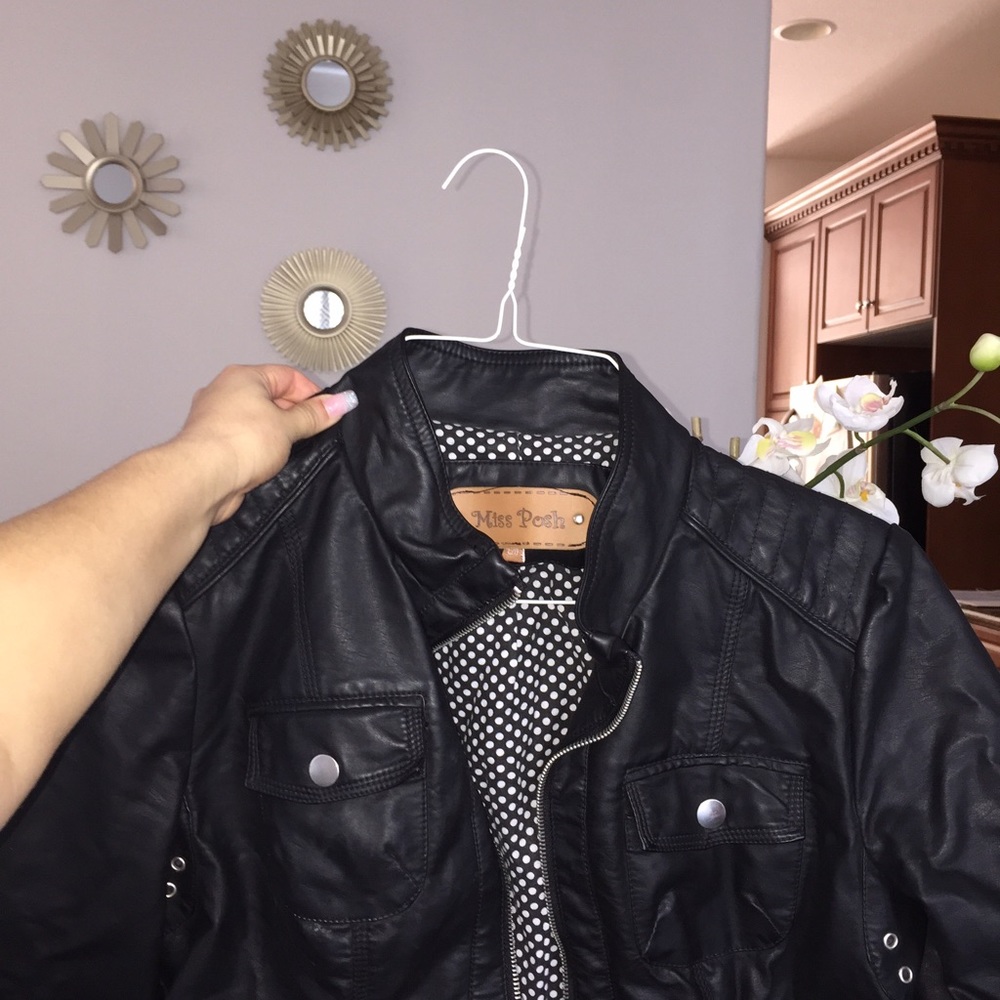 "Miss Posh" leather jacket