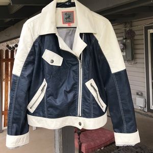 Woman's leather fashion jacket