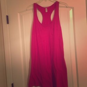 Pink tank dress