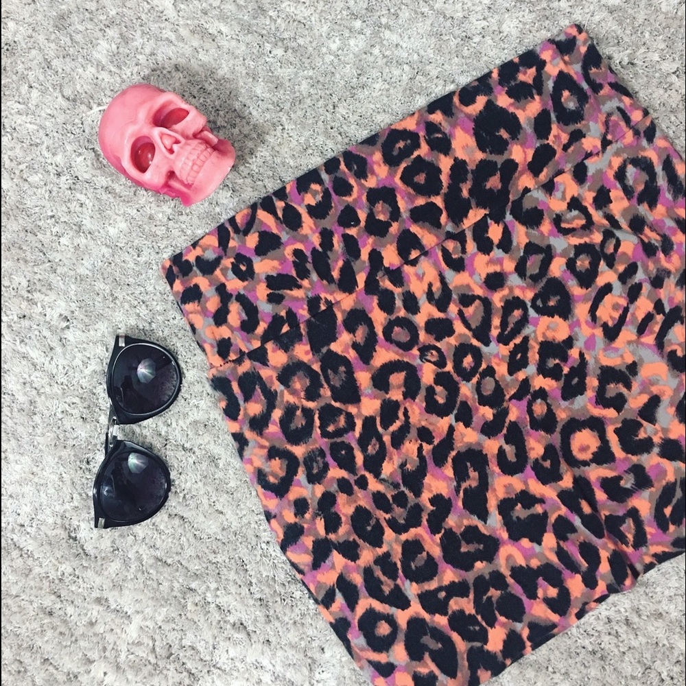 Leopard Print Skirt