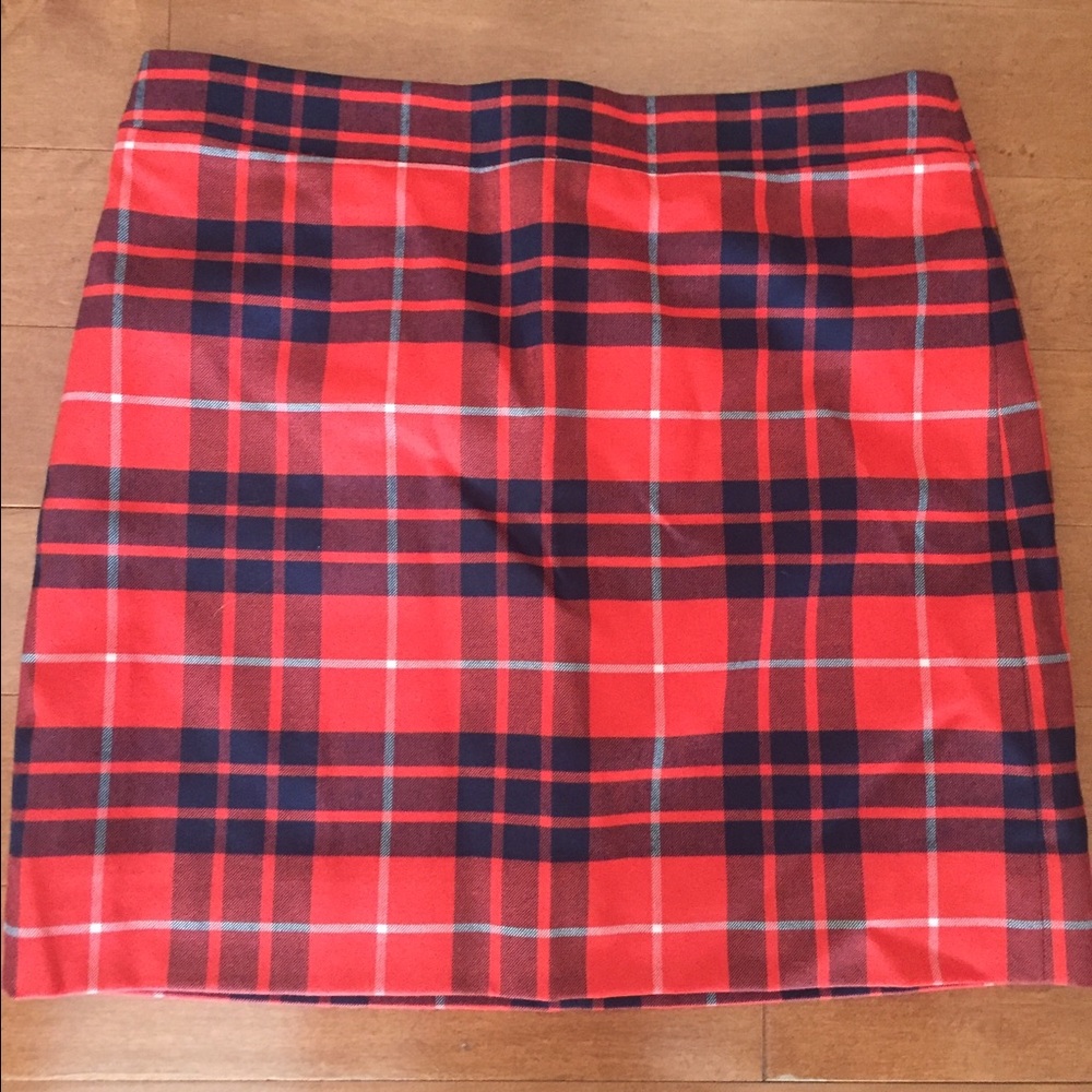 Jcrew plaid skirt