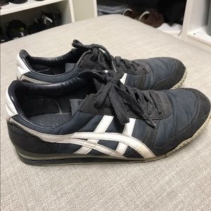 Blue Asics tiger sneakers
