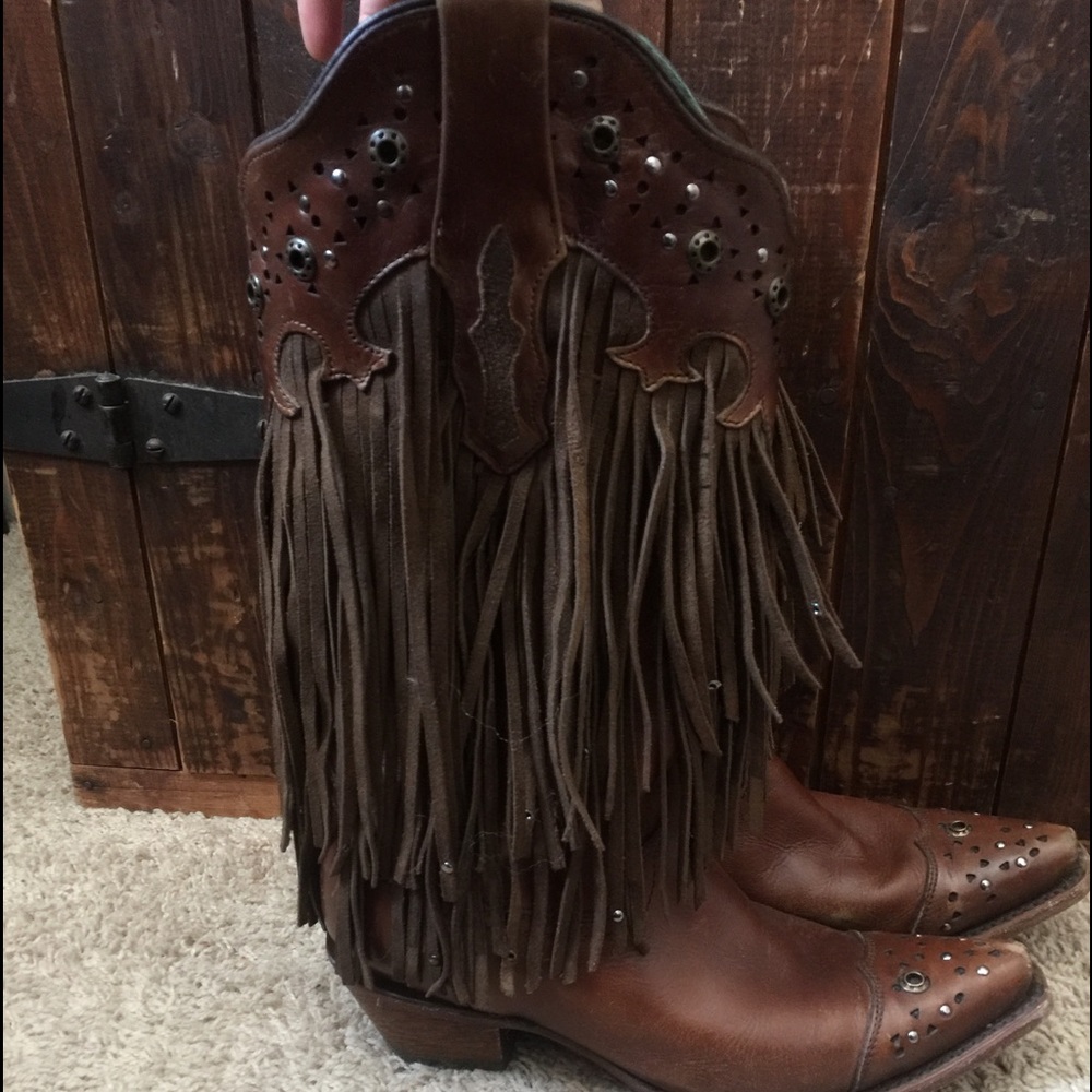 Fringe Corral Cowboy boots