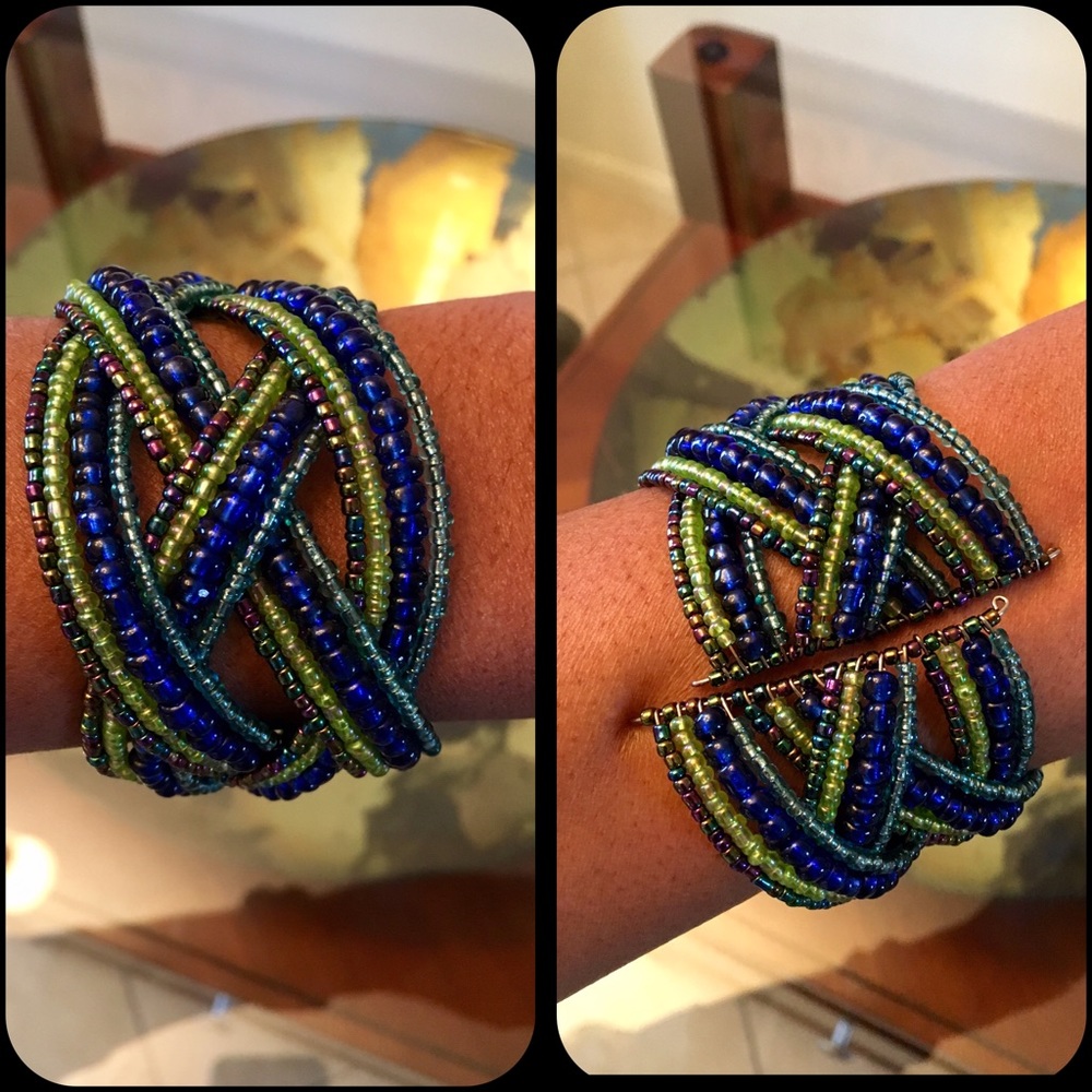 NWOT Braided Bead Bracelet
