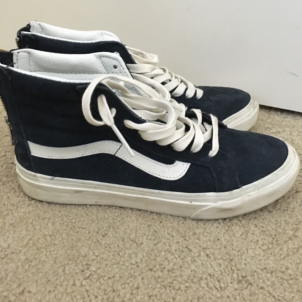 Navy Suede Vans Madewell