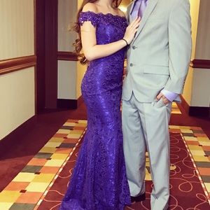 Mermaid Purple Dress