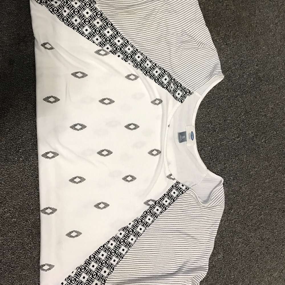 Black and white shirt