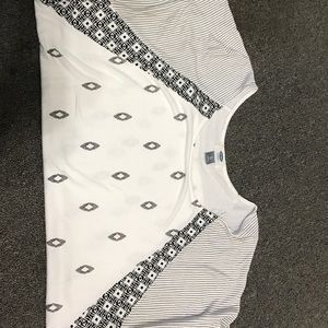 Black and white shirt