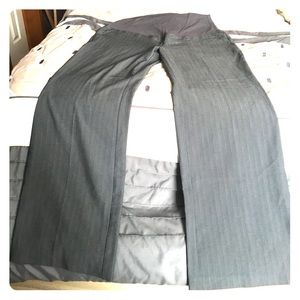Maternity pinstripe dress pants