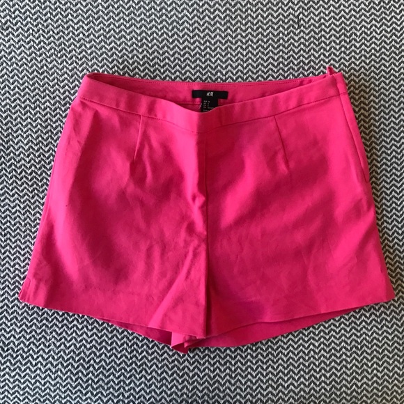 fuschia pink shorts