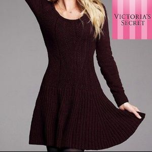 VICTORIA'S SECRET Mini Scoop Neck Cable Knit Sweat