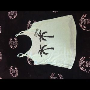 VS PINK FLORIDA OPEN BACK TANK TOP SMALL
