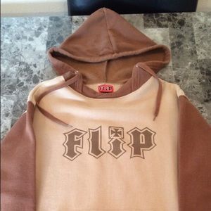 Brown tan Flip hoodie