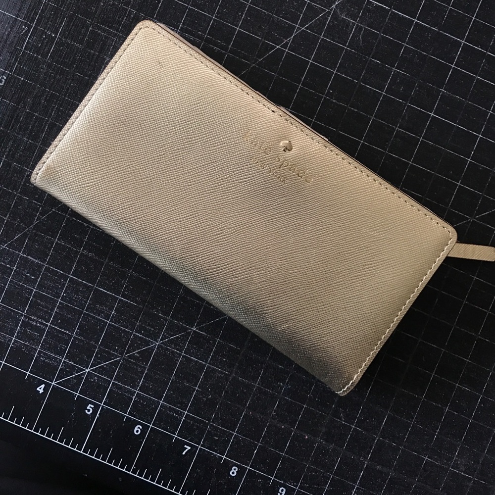 Gold kate Spade wallet