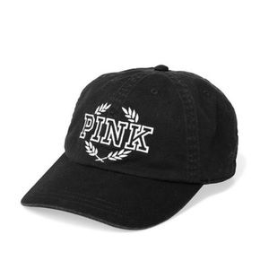 Black "pink" baseball cap