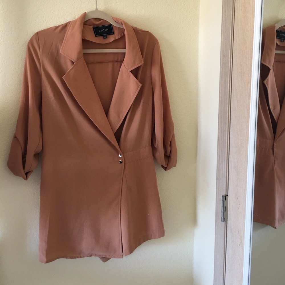 Camel wrap romper