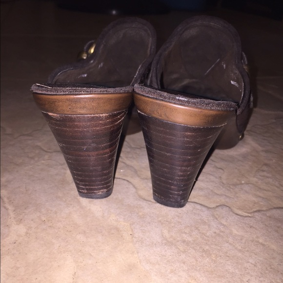 Stuart Weitzman Brown Suede Mules - Picture 4 of 5