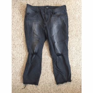 Torrid Dark Grey Distressed Jeans Size 18