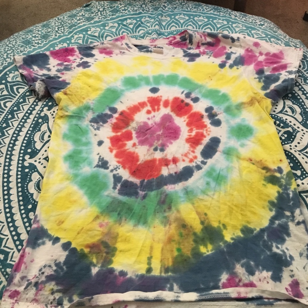 Homemade tie dye shirt