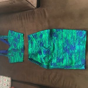 Two piece pencil skirt w. Matching top