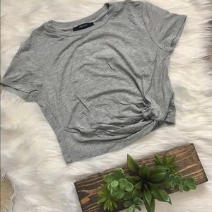 Forever21 knotted crop top