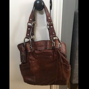 B. Makowsky Brown Leather Tote