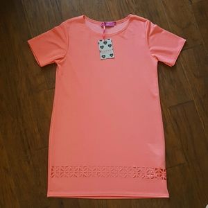 Salmon color Shift dress