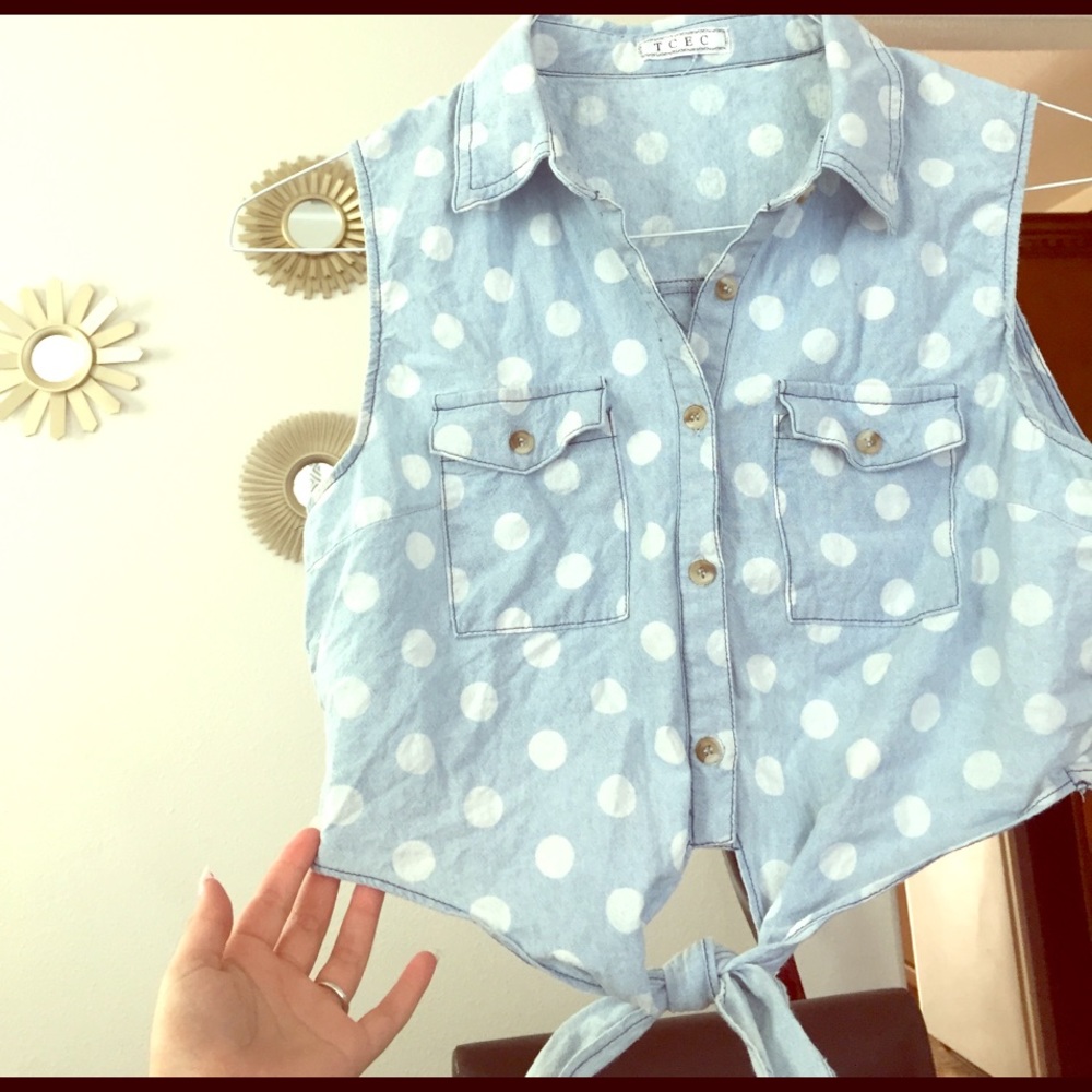 Polka dot PINUP CropTop!
