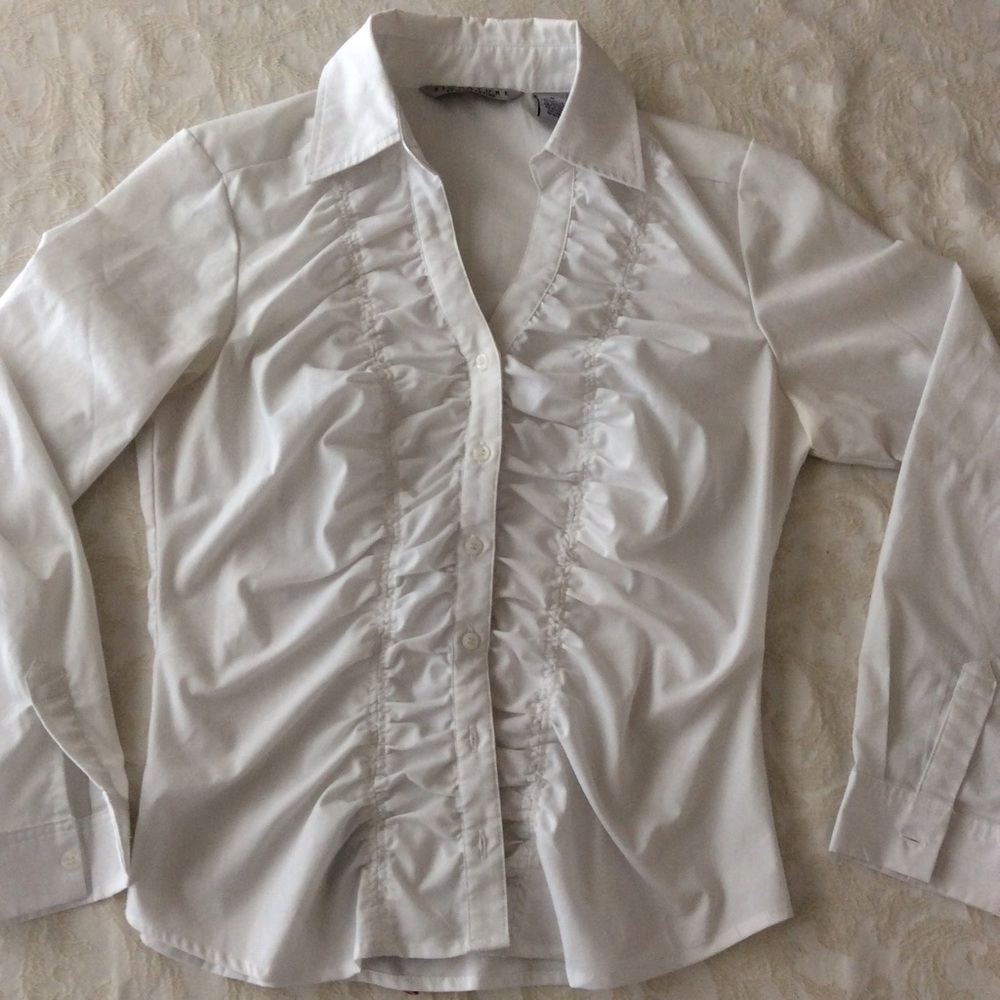 Women's White Collard Shirt