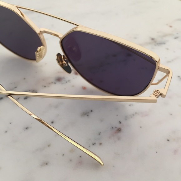 "Natalie" Sunglasses || Rose Gold Mirror Cat Eye 2 - Picture 6 of 8