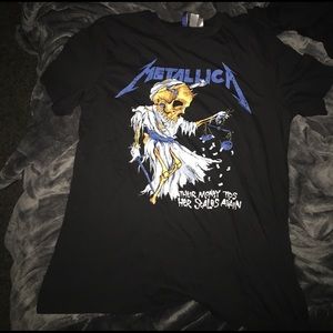 H&M Metallica t shirt black