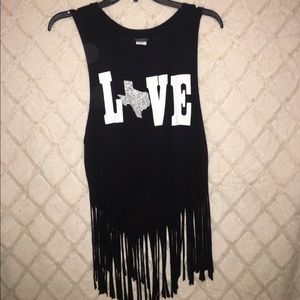 Love Texas Tassle Tank