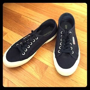 Navy Superga sneakers
