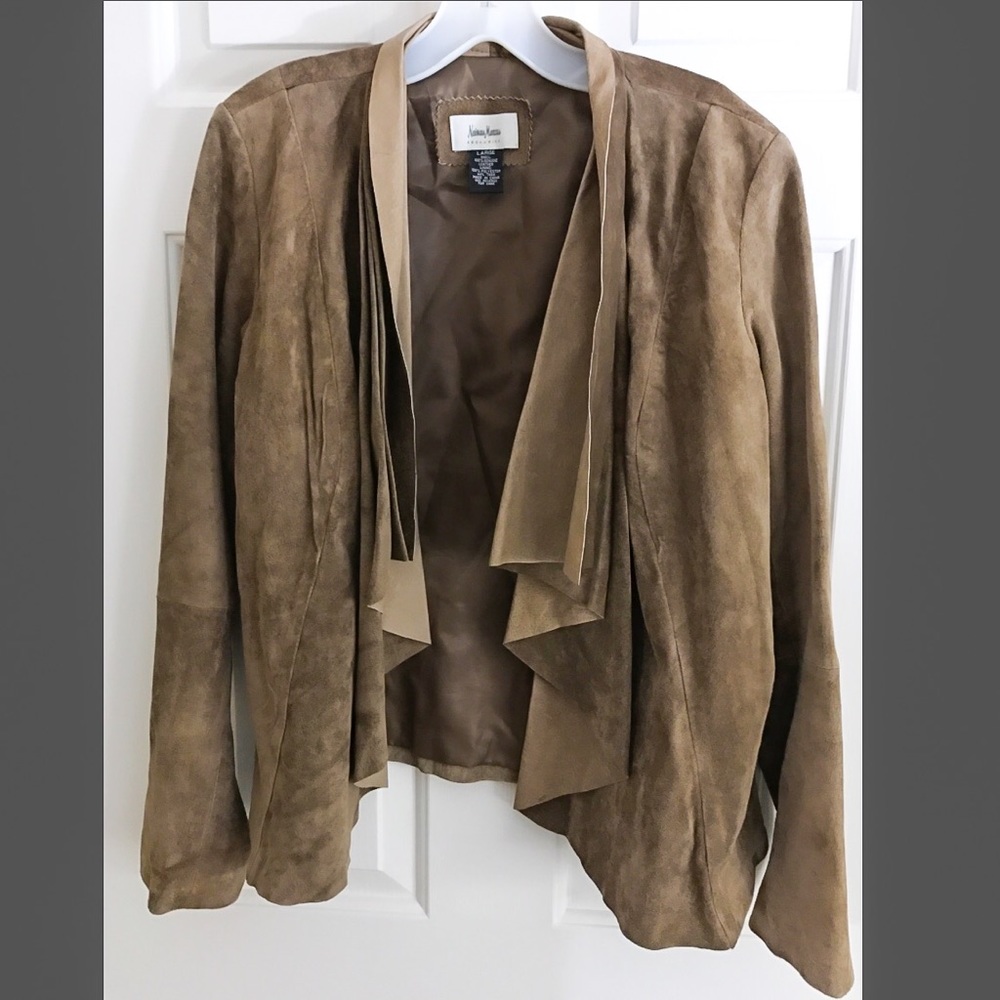 NWOT Suede Moto Jacket — Neiman Marcus