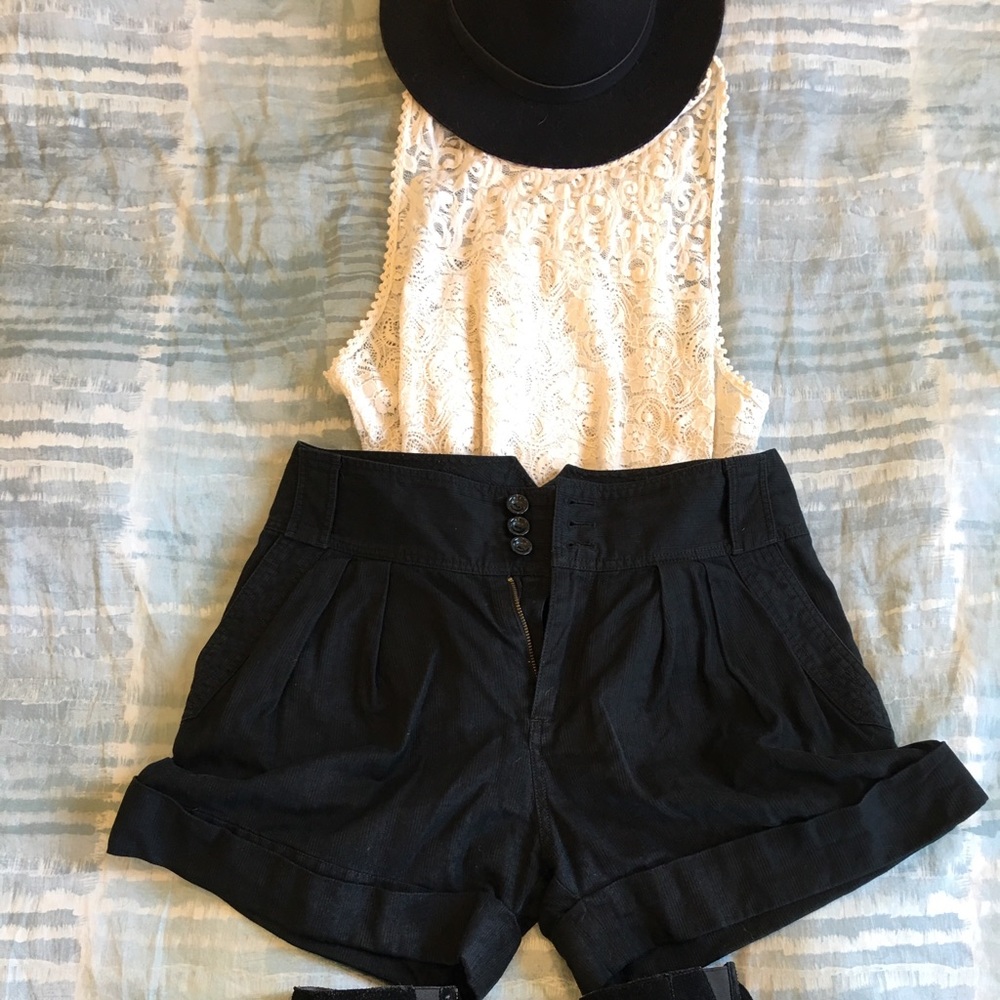 Marc Jacobs Pleated Tuxedo Shorts