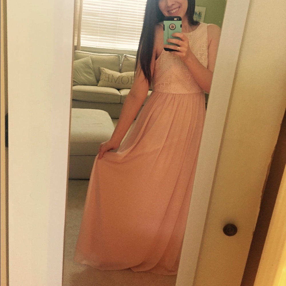 Bridesmaid Gianni Bini Lorena pink, chiffon 0