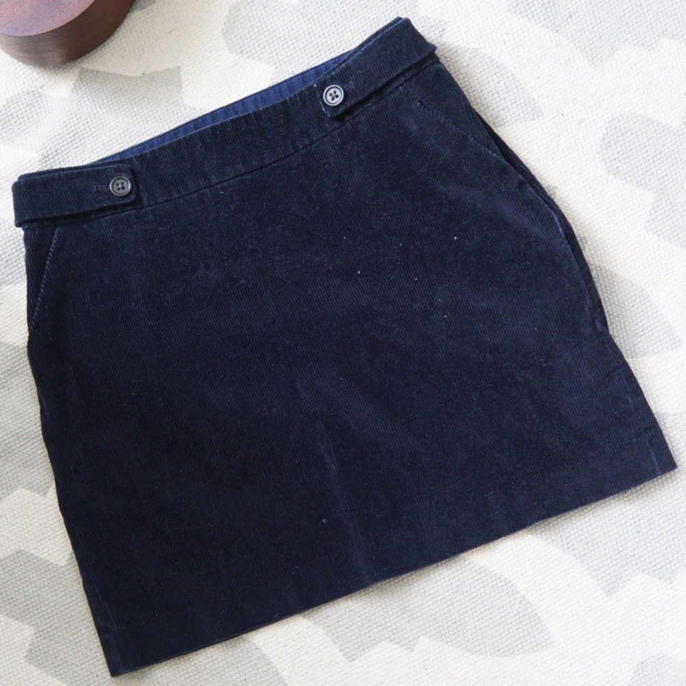 Banana Republic Dark Blue Mini Skirt