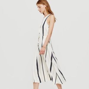 NWT Lou & Grey Fluid Stripe Midi Dress