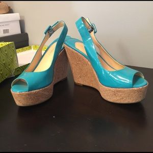 Teal Gianni Bini wedges