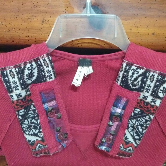 fp Red Hyperactive Hippie Cuff Therm sz S - Picture 3 of 8