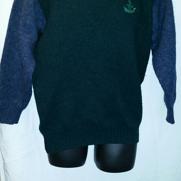Black Green Facconable Mens Large Pullover Sweater -- Final Price - Picture 2 of 6