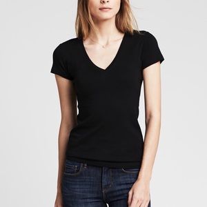 Banana Republic classic plain black v - neck