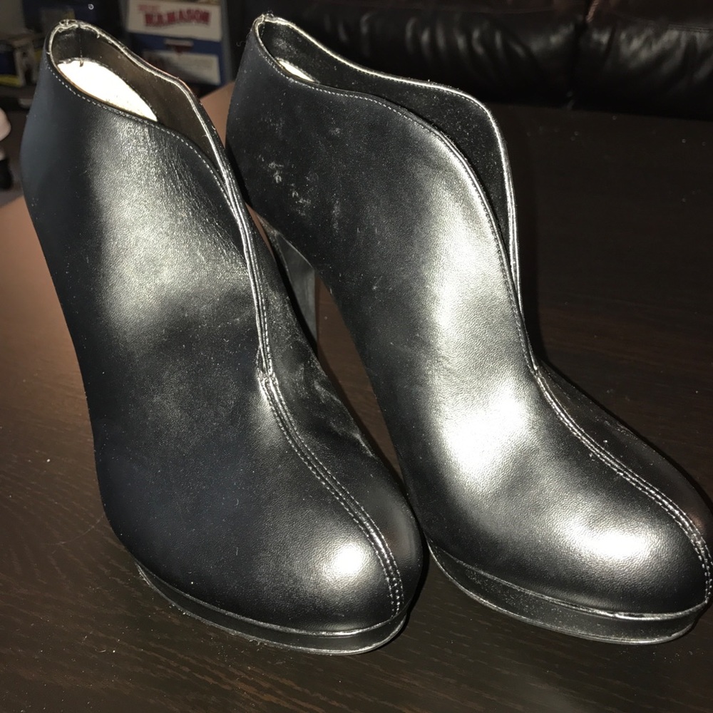 Black Audrey Brooke booties, size 9.5
