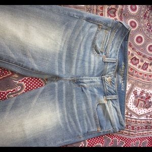 Light Wash "Kick Boot" AEO Jeans