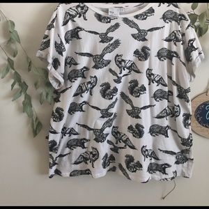Asos curve animal print tee