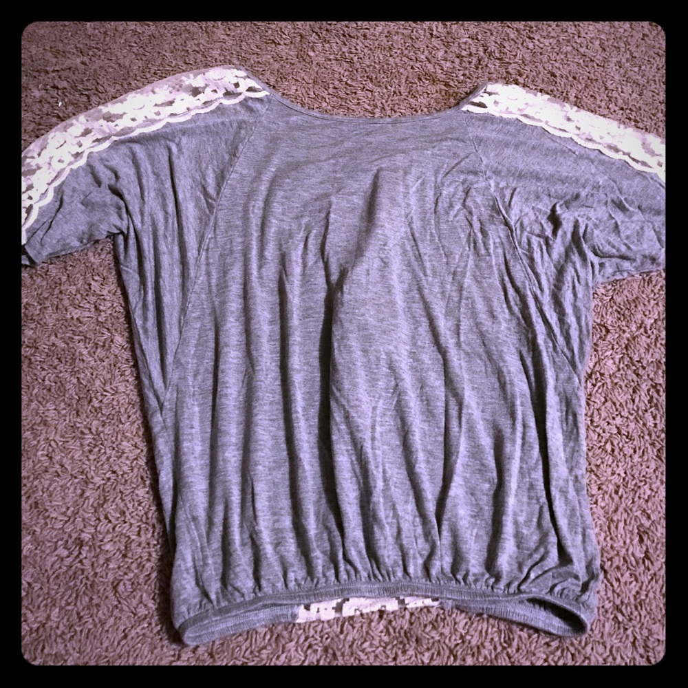 Light grey dress top